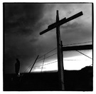 暴风雨前的耶稣和十字架 