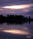 Srah Srang湖上的清晨 