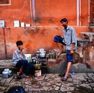 印度人像－卖水的少年 