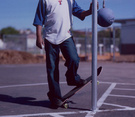 His Skateboard 