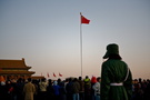 北京一早晨-天安门广场 看升旗