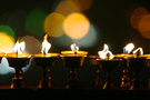 玉树－哀悼日 酥油灯拍摄于大昭寺燃点节