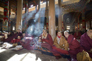 甘孜藏区石渠县 法会上的僧人。