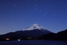 月光下的富士山 
